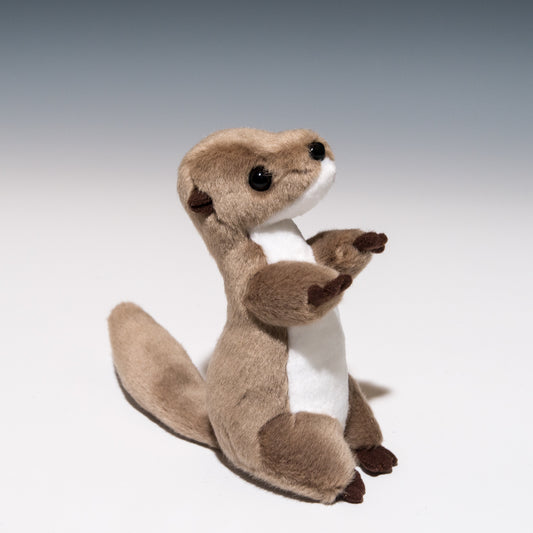 たけのこ TAKENOKO ぬいぐるみ マリンシリーズ カワウソ 立ち 新色 (ベージュ) 88124 右横