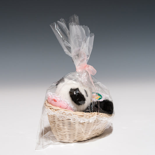 たけのこ TAKENOKO ぬいぐるみ パンダ赤ちゃん カゴ入り 15900 後ろ