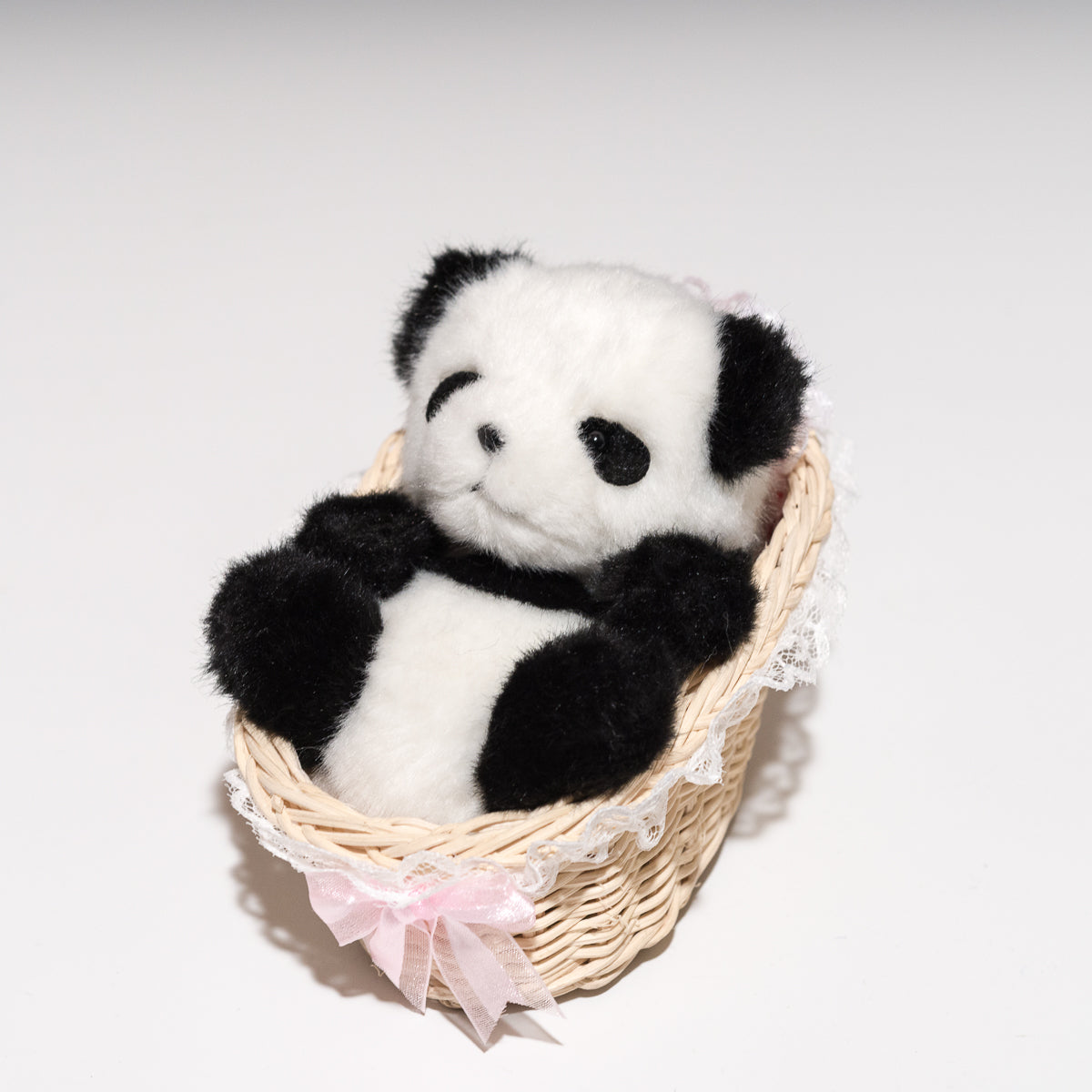 たけのこ TAKENOKO ぬいぐるみ パンダ赤ちゃん カゴ入りの正面2