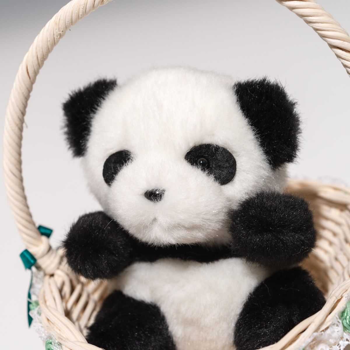 たけのこ TAKENOKO ぬいぐるみ パンダ カゴ入り 10002 アップ2