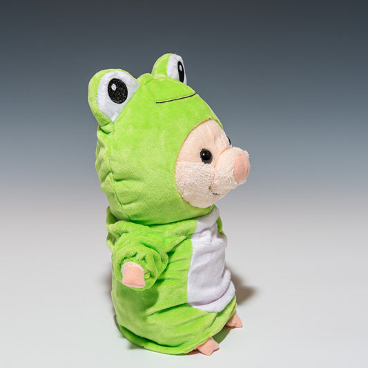 内藤デザイン研究所 ぬいぐるみ プラッシュコスチューマー カエル Lサイズ 右横