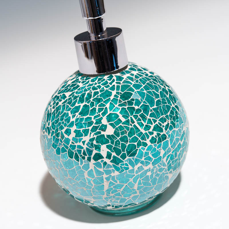 モザイクラウンドディスペンサー アクアマリンのアップ2