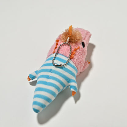 シナダ SHINADA ぬいぐるみ ボールチェーン付き わにとことり Sサイズ ピンク WAKO-0068P 後ろ