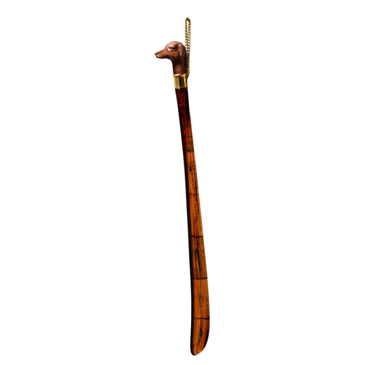 【アウトレット】イタリア製 レジン製 靴べら ドッグヘッド 犬 玄関インテリア 表面