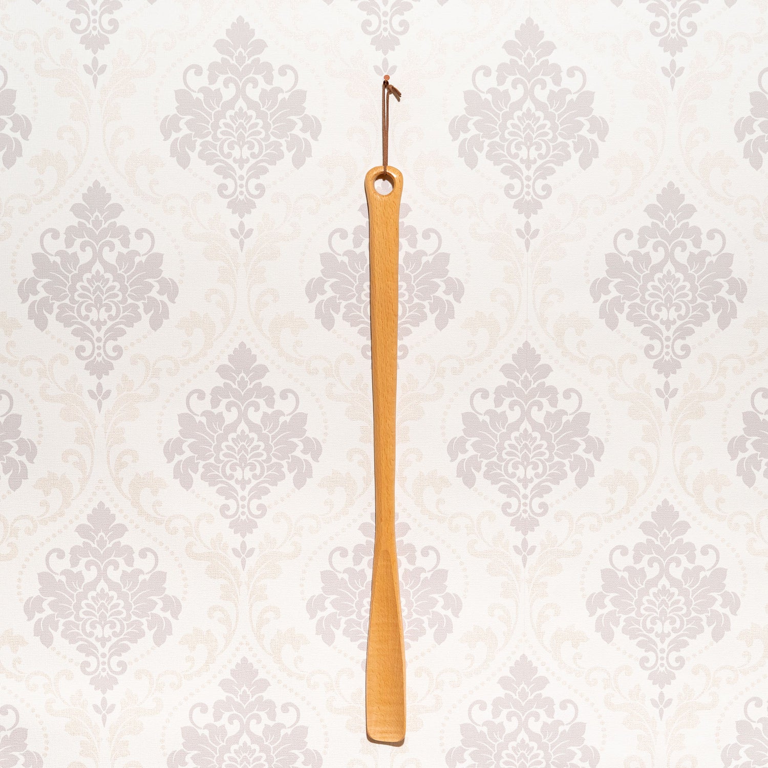木製 ブナの木 靴べら POLITE SHOE HORN 55cm 正面