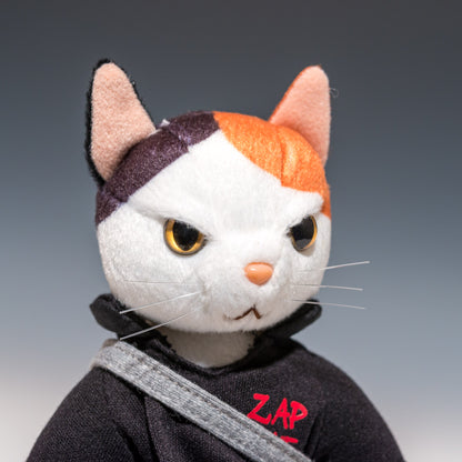 ZAP CAT ザップキャット ぬいぐるみSサイズ アキ | 内藤デザイン研究所の右横顔