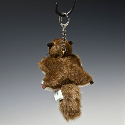 たけのこ TAKENOKO ぬいぐるみ モモンガ キーホルダー 茶 58031 後ろ