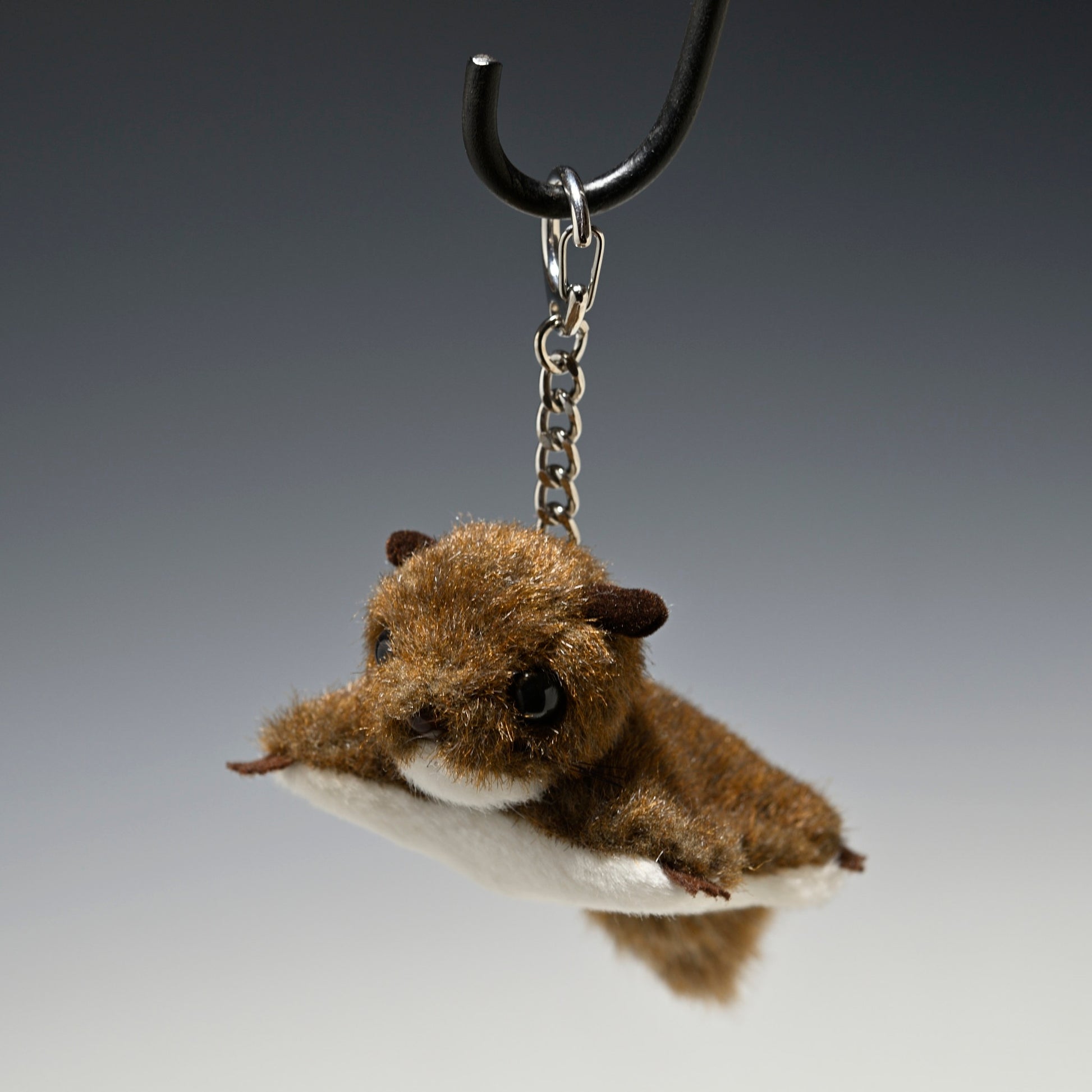 たけのこ TAKENOKO ぬいぐるみ モモンガ キーホルダー 茶 58031 左横顔2