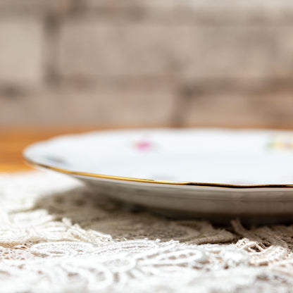 ドイツ製 キッチン雑貨 TRIPTIS PORZELLAN 磁器製 ホワイトプレート 側面