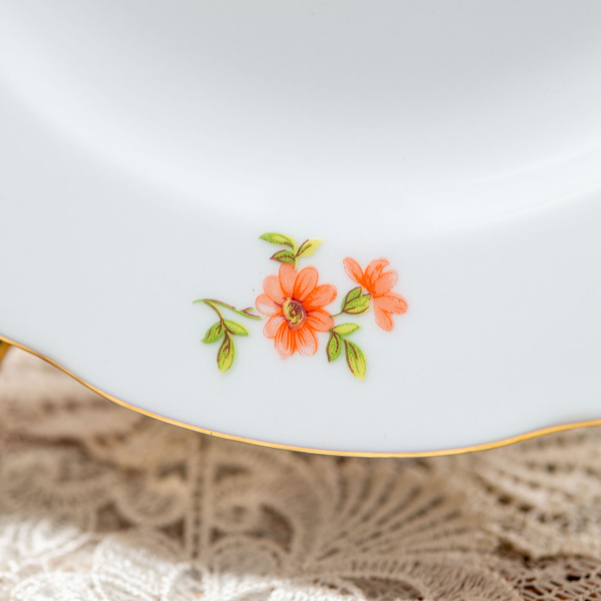 ドイツ製 キッチン雑貨 TRIPTIS PORZELLAN 磁器製 ホワイトプレート アップ