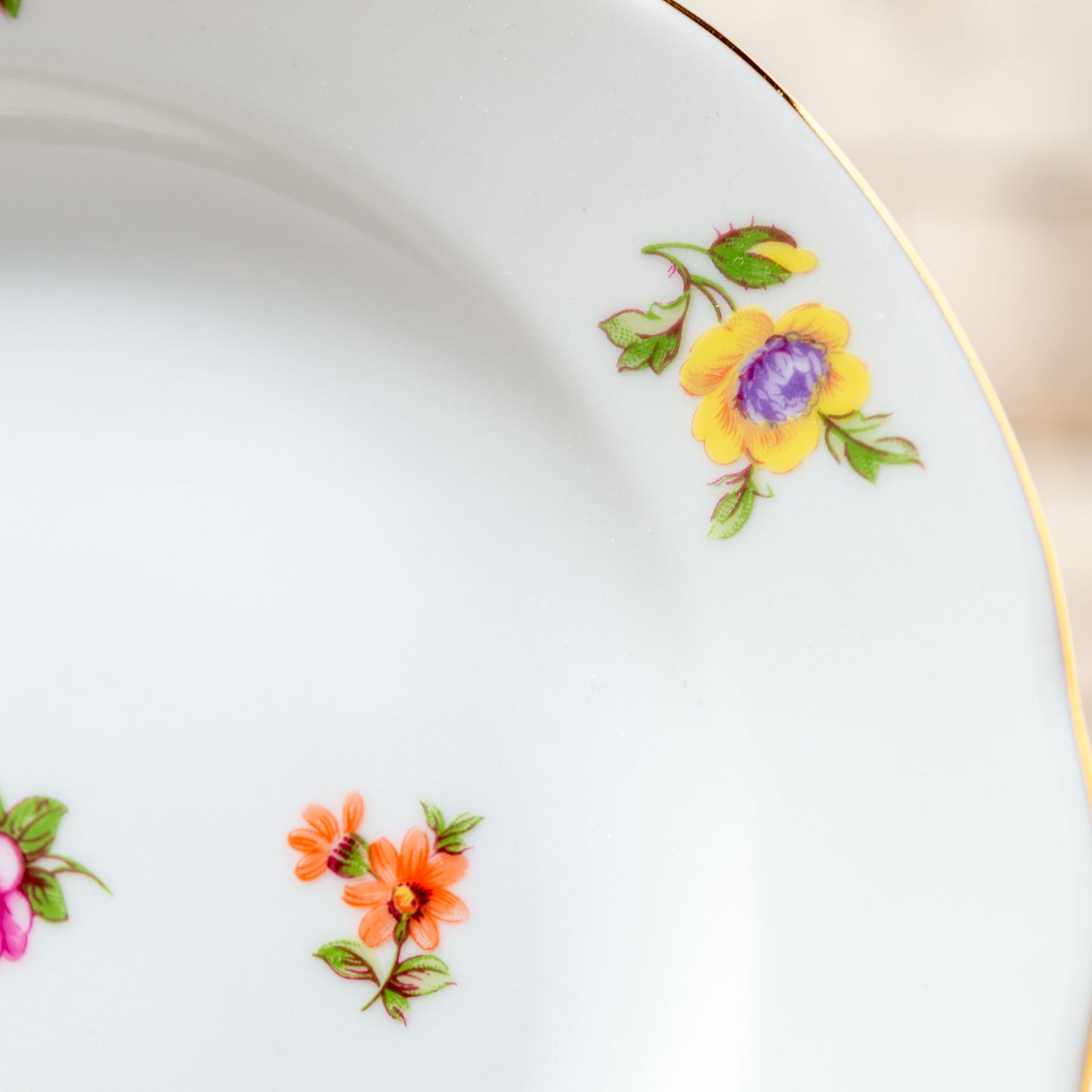 ドイツ製 キッチン雑貨 TRIPTIS PORZELLAN 磁器製 ホワイトプレート あ3