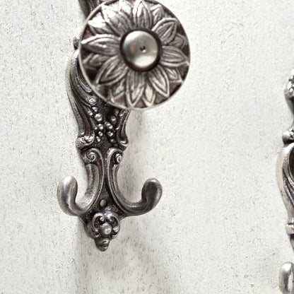 アルミニウム製 壁掛け クラシカル デコールウォールフック 2個セット アップ3