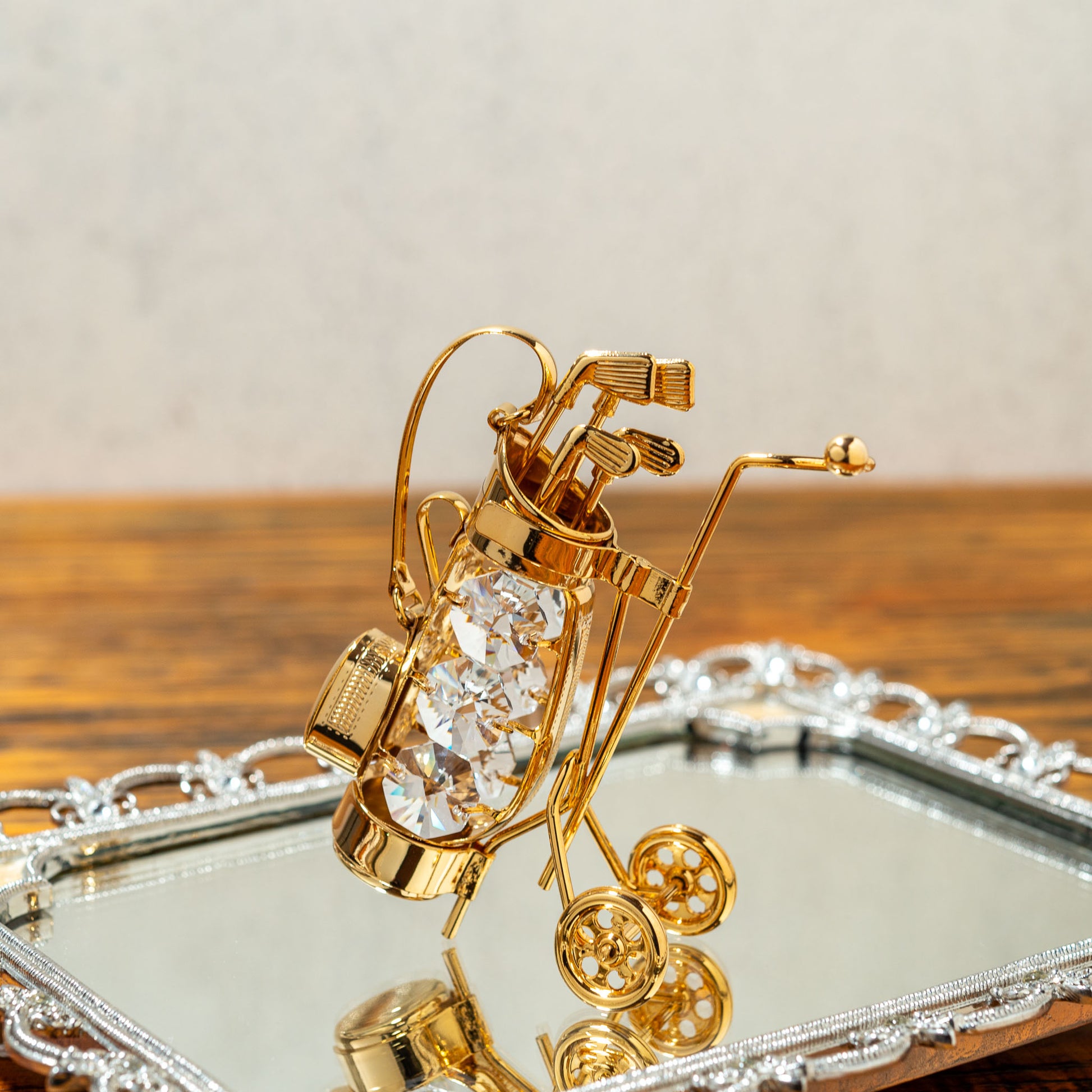 ロイヤルアーデン Royal Arden スワロフスキー Swarovski オーナメント ゴルフセット 01322 正面