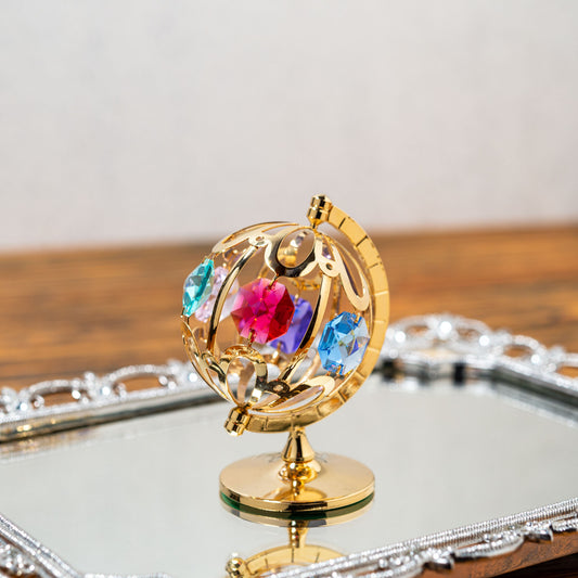 ロイヤルアーデン Royal Arden スワロフスキー Swarovski オーナメント 地球儀 01435 正面