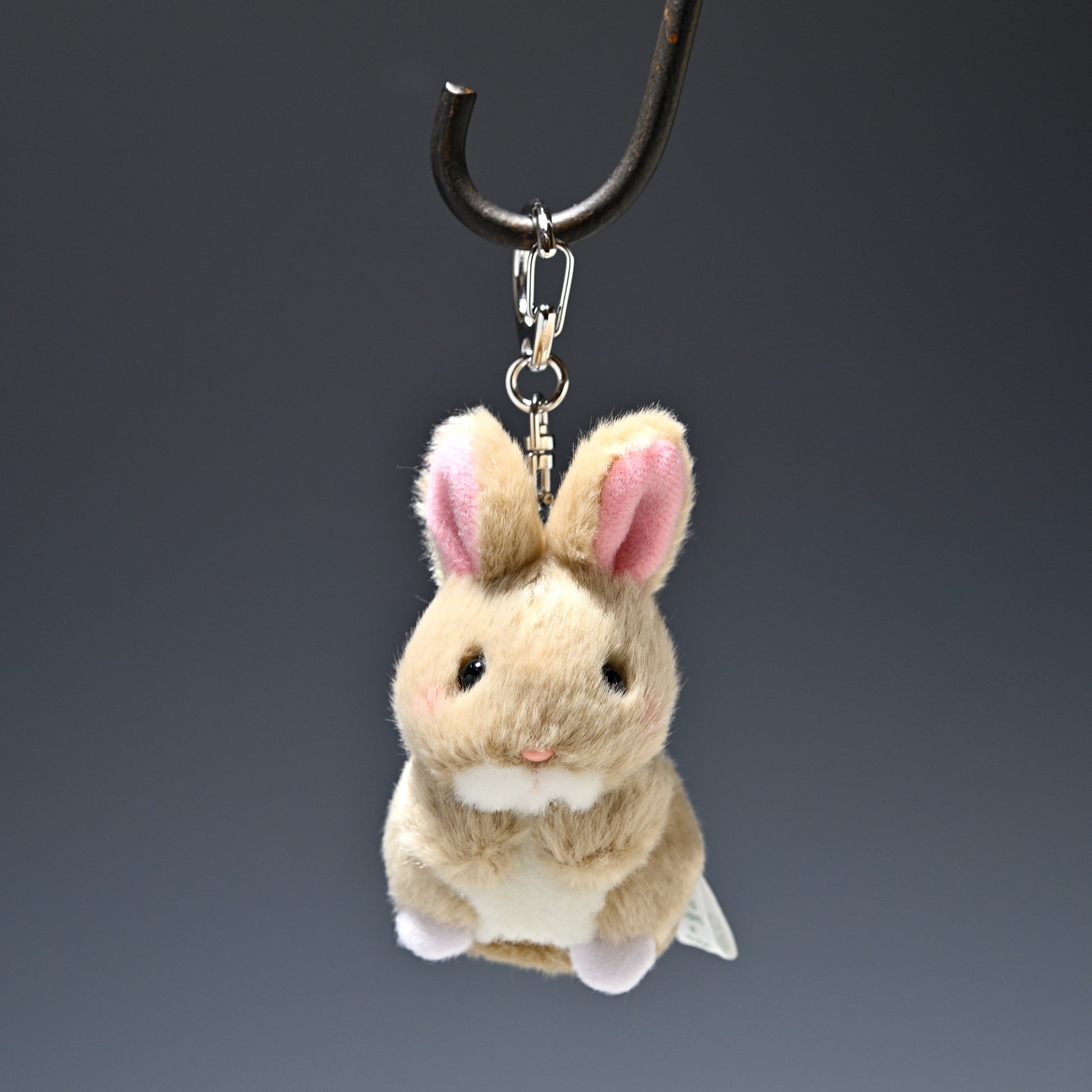 たけのこ TAKENOKO ぬいぐるみ ミニミニキッズ ウサギ 茶 48546 ぶら下げた正面