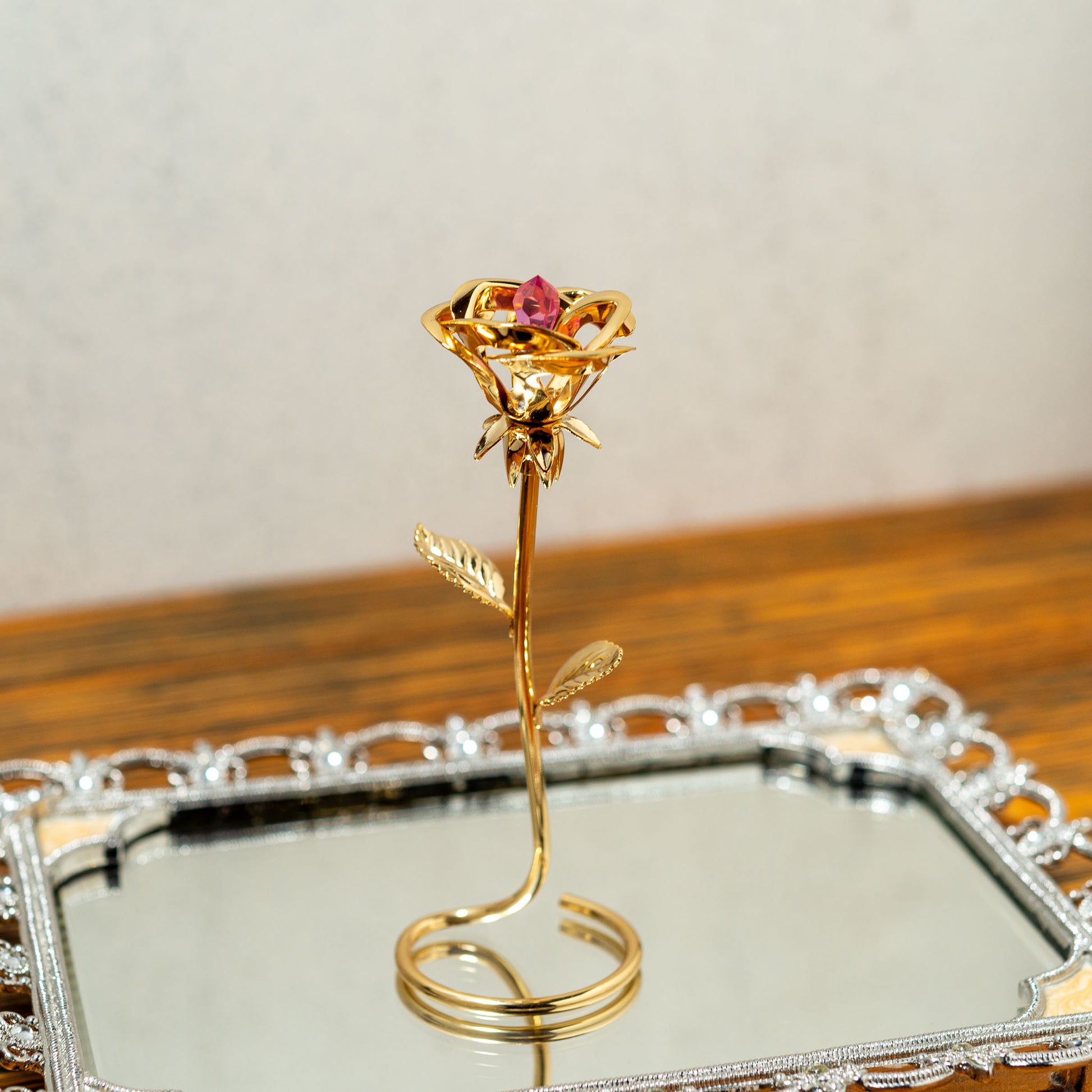 ロイヤルアーデン Royal Arden スワロフスキー Swarovski オーナメント ローズ 01603 正面