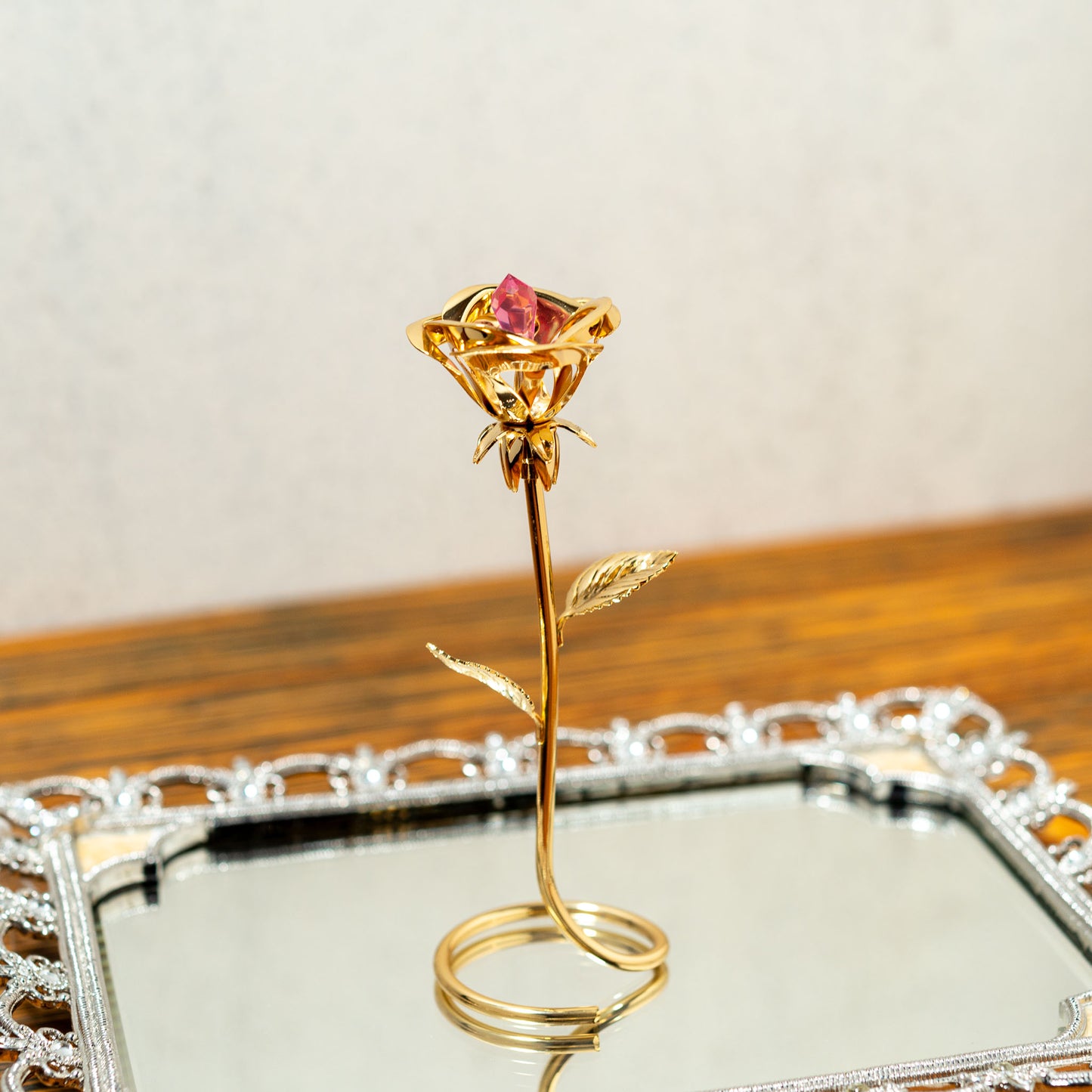 ロイヤルアーデン Royal Arden スワロフスキー Swarovski オーナメント ローズ 01603 後ろ