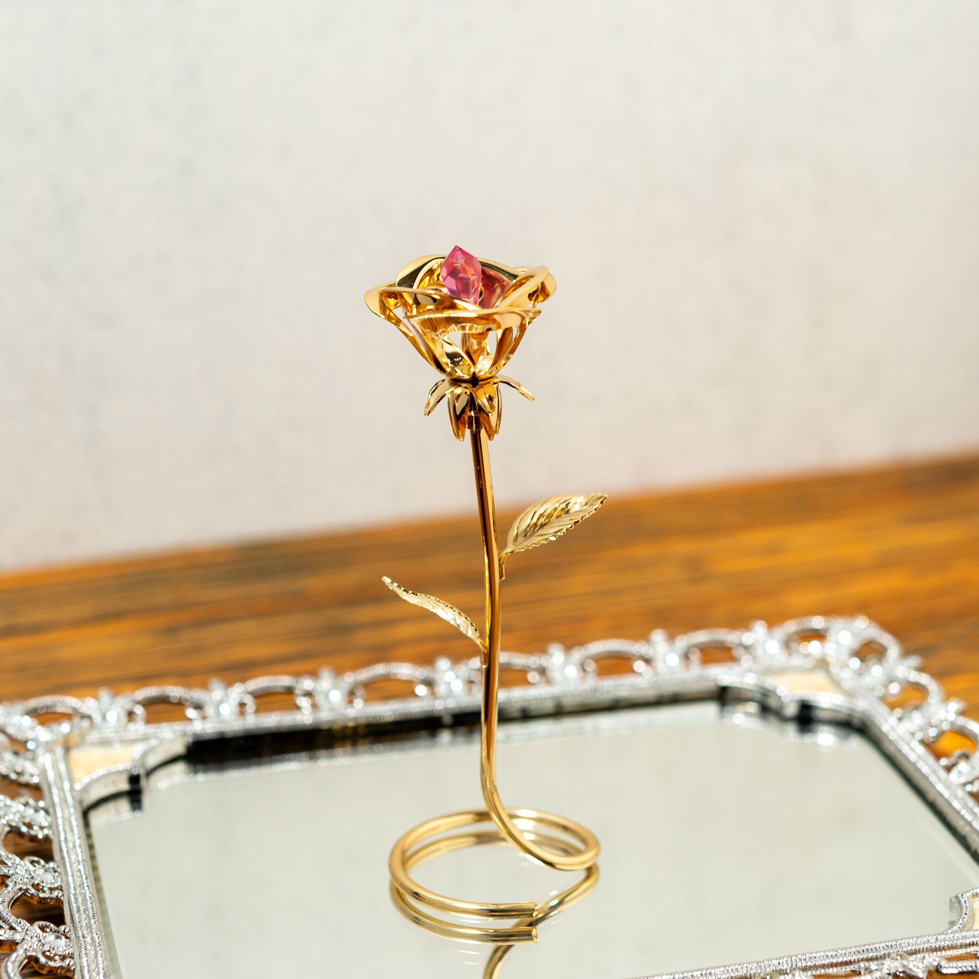 ロイヤルアーデン Royal Arden スワロフスキー Swarovski オーナメント ローズ 01603 後ろ