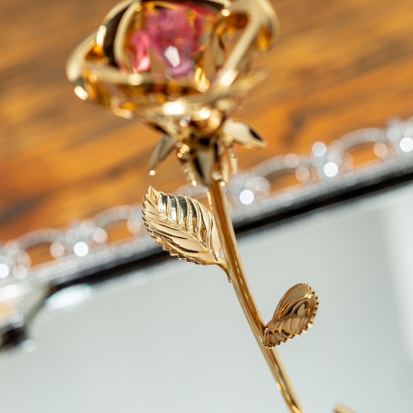 ロイヤルアーデン Royal Arden スワロフスキー Swarovski オーナメント ローズ 01603 アップ2