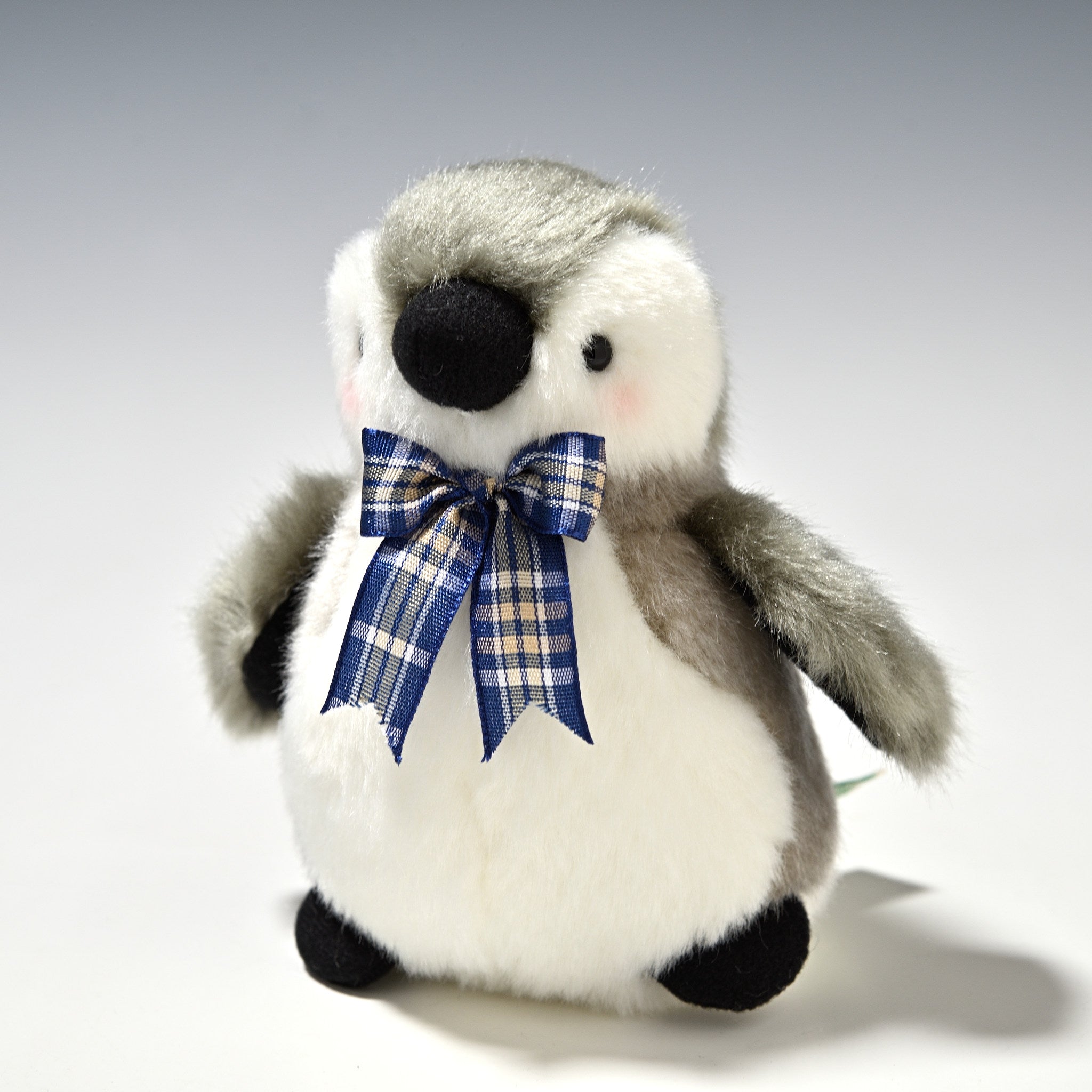 たけのこ TAKENOKO ぬいぐるみ マリンシリーズ ペンギン ミニ リボン青