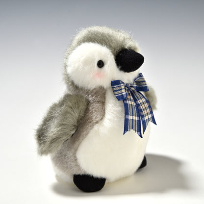 たけのこ TAKENOKO ぬいぐるみ マリンシリーズ ペンギン ミニ リボン青 75202 左横