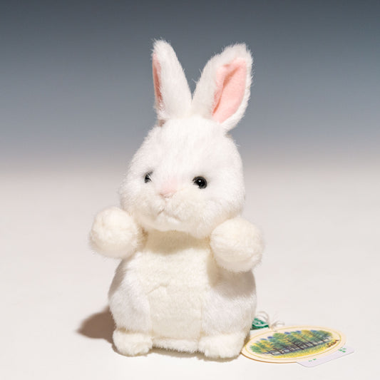 たけのこ TAKENOKO ぬいぐるみ 森のなかま (ミニ) ウサギ 白 85214 正面