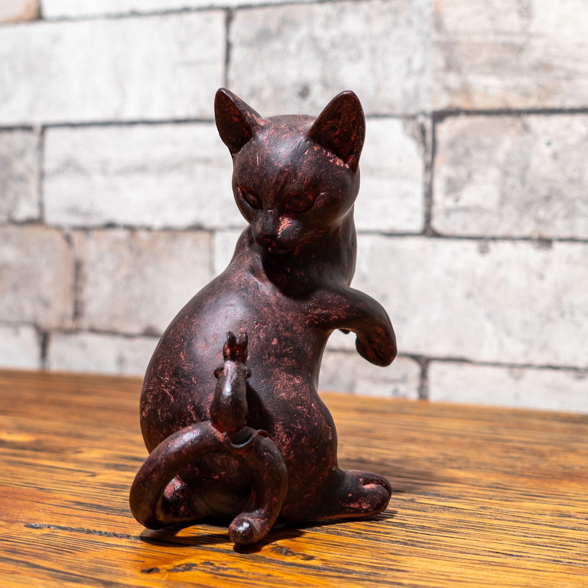 樹脂・レジン製 置物 Rust 猫ちゃん型 キャット&マウス - エステルノ 