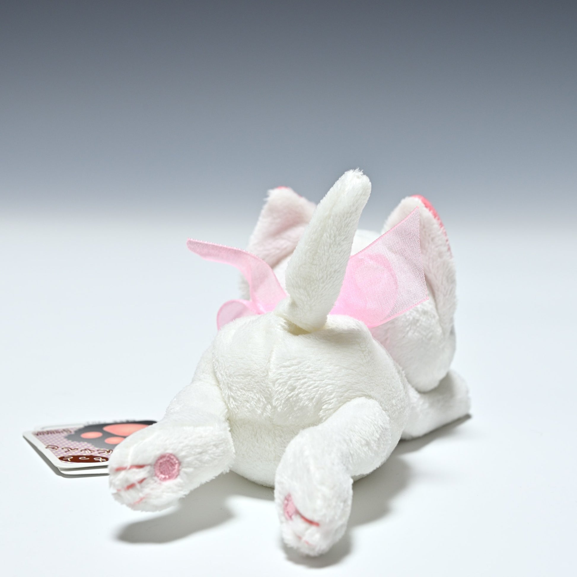 シナダ SHINADA ぬいぐるみ もっとあそんでにゃんこ(M)白 MAN-0098W 後ろ