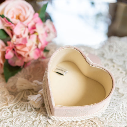 ジェニファーテイラー Jennifer Taylor ハートボックス 小物入れ Heirloom pink エアルームピンク 内側
