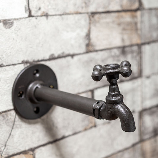 アイアン製 壁掛け 蛇口型 ウォールフック Faucet 正面