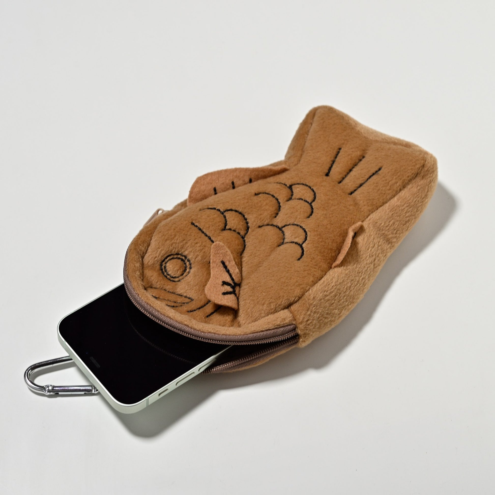 シナダ SHINADA ぬいぐるみ 和菓子屋出張所 たいやき ちゃいろ WAGB-0128 収納例