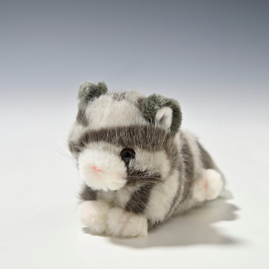 たけのこ TAKENOKO ぬいぐるみ プチプチらんど (A) ネコ グレー 58431 正面