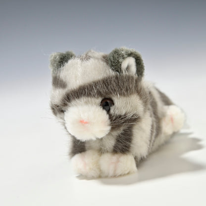 たけのこ TAKENOKO ぬいぐるみ プチプチらんど (A) ネコ グレー 58431 左横顔