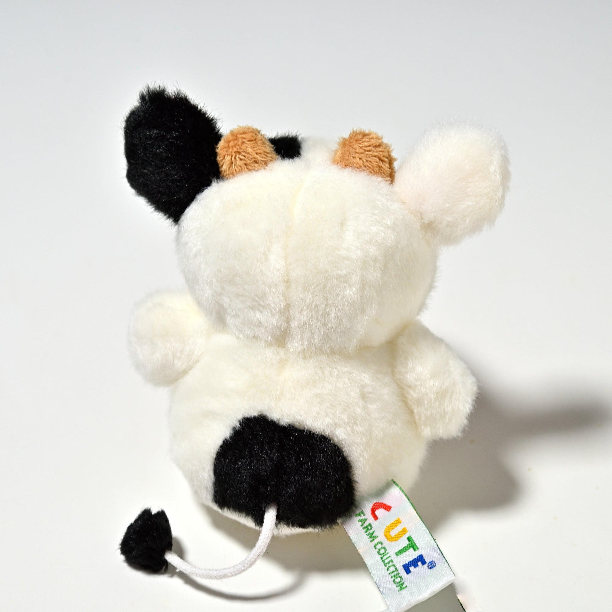 キュート販売 CUTE ぬいぐるみ ファームコレクション お出かけシリーズ ウシ B0007 バッグの色ピンク ウシさん後ろ