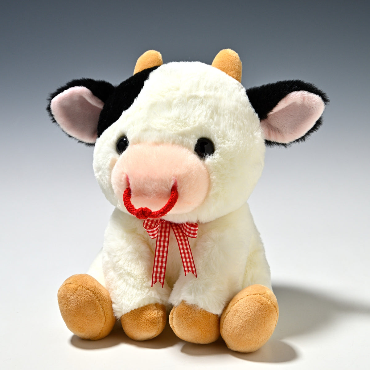 キュート販売 CUTE ぬいぐるみ ウシさんシリーズ おすわりウシさん M F0274 正面