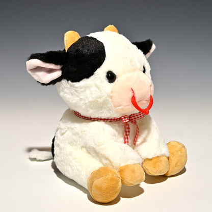キュート販売 CUTE ぬいぐるみ ウシさんシリーズ おすわりウシさん M F0274 左横