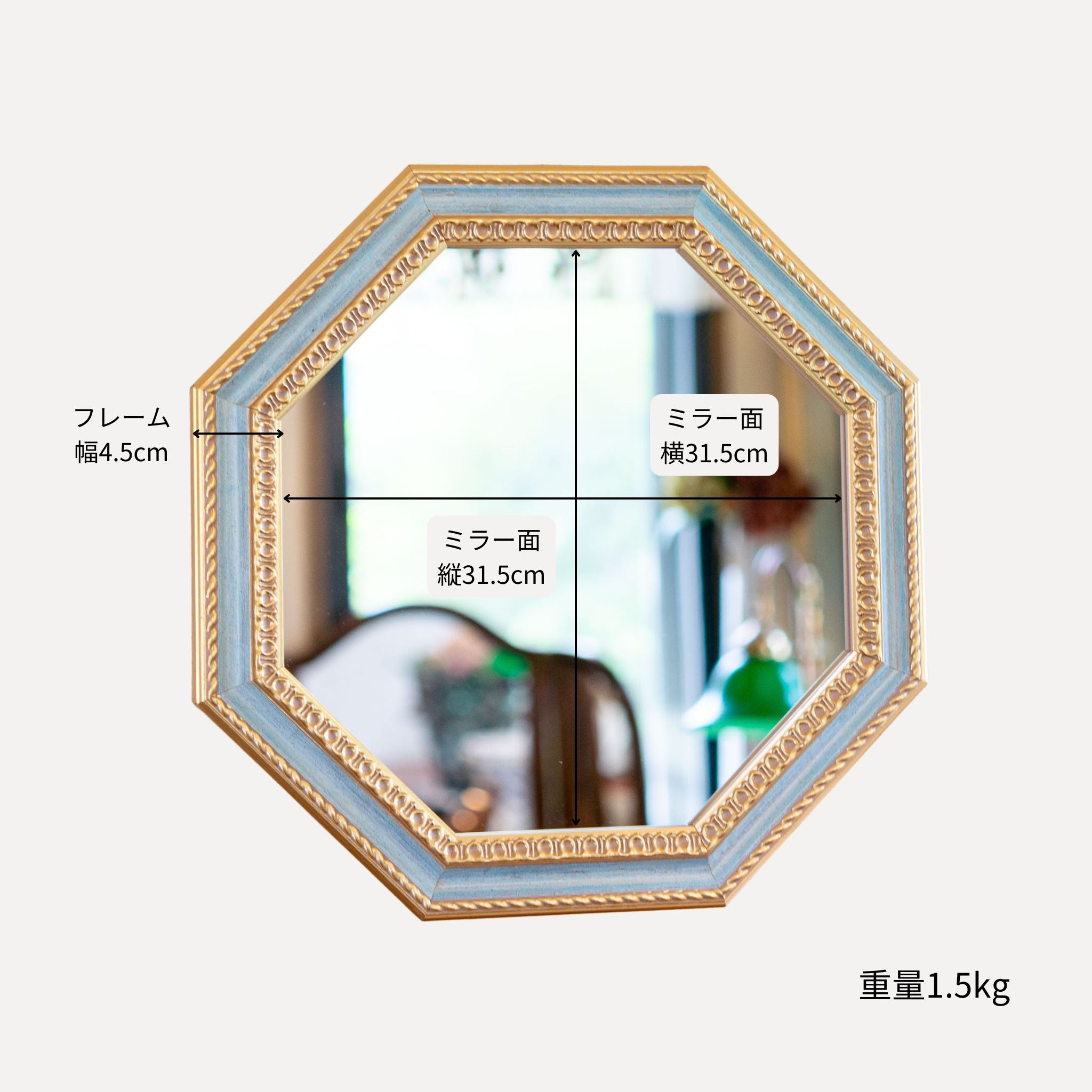 イタリア製 木製フレーム 壁掛け鏡 23T292_ジ6 イタリア製 象嵌 壁掛け ミラー 鏡 大型 縦76cm インテリア