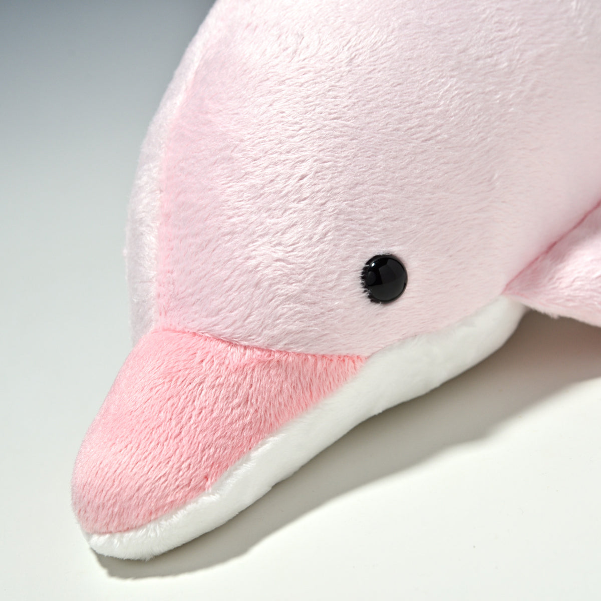 たけのこ TAKENOKO ぬいぐるみ NEW イルカ Mサイズ ピンク 16768 左横顔