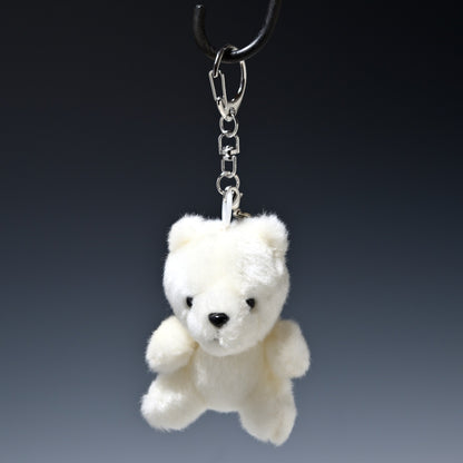 たけのこ TAKENOKO ぬいぐるみ ぶるぶるマスコット 白クマ 68838 ぶら下げた正面