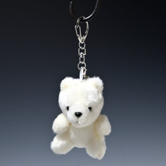 たけのこ TAKENOKO ぬいぐるみ ぶるぶるマスコット 白クマ 68838 ぶら下げた正面