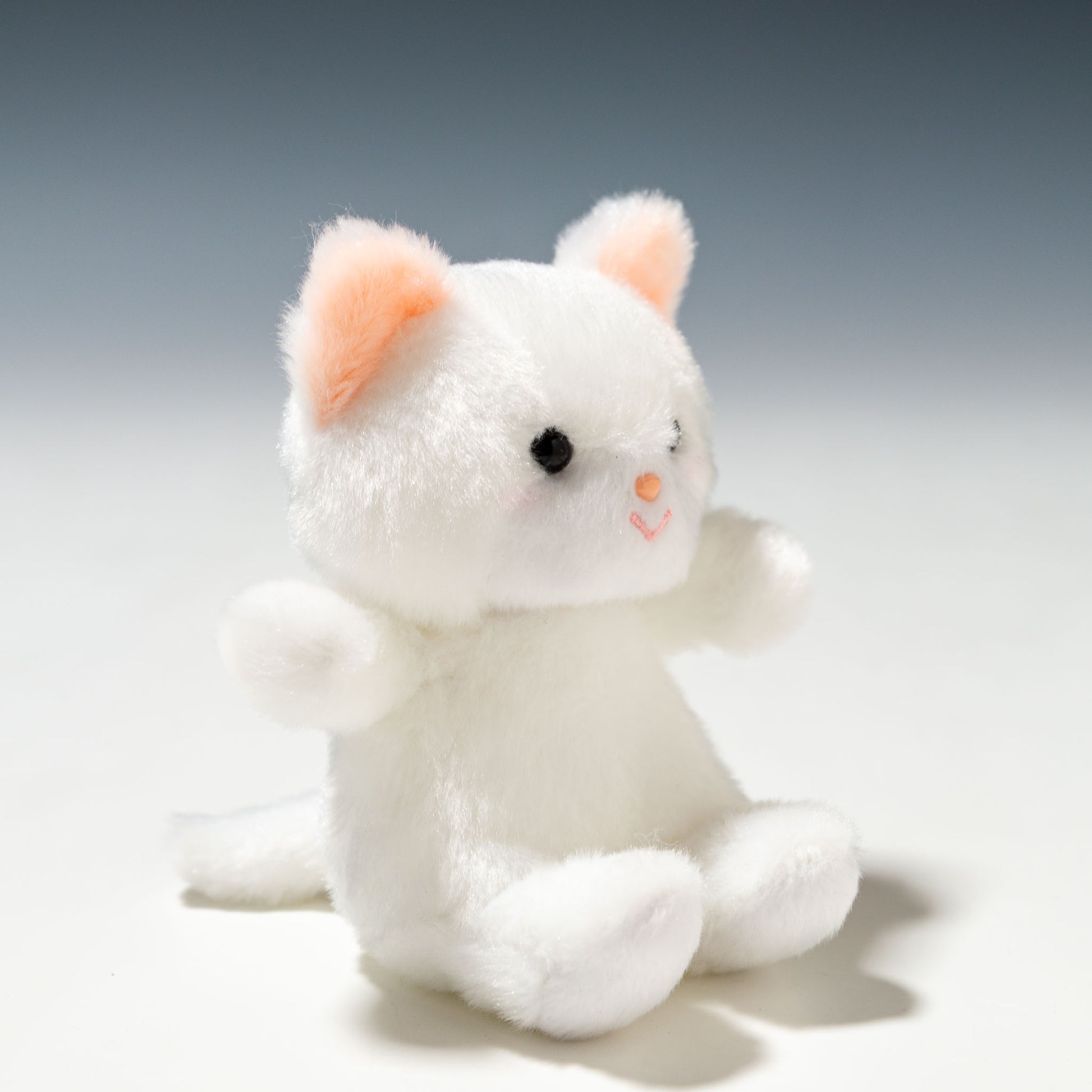 吉徳 ぬいぐるみ レトロぬいぐるみこれくしょん mini ミニ クリーミー(ねこ) 左横