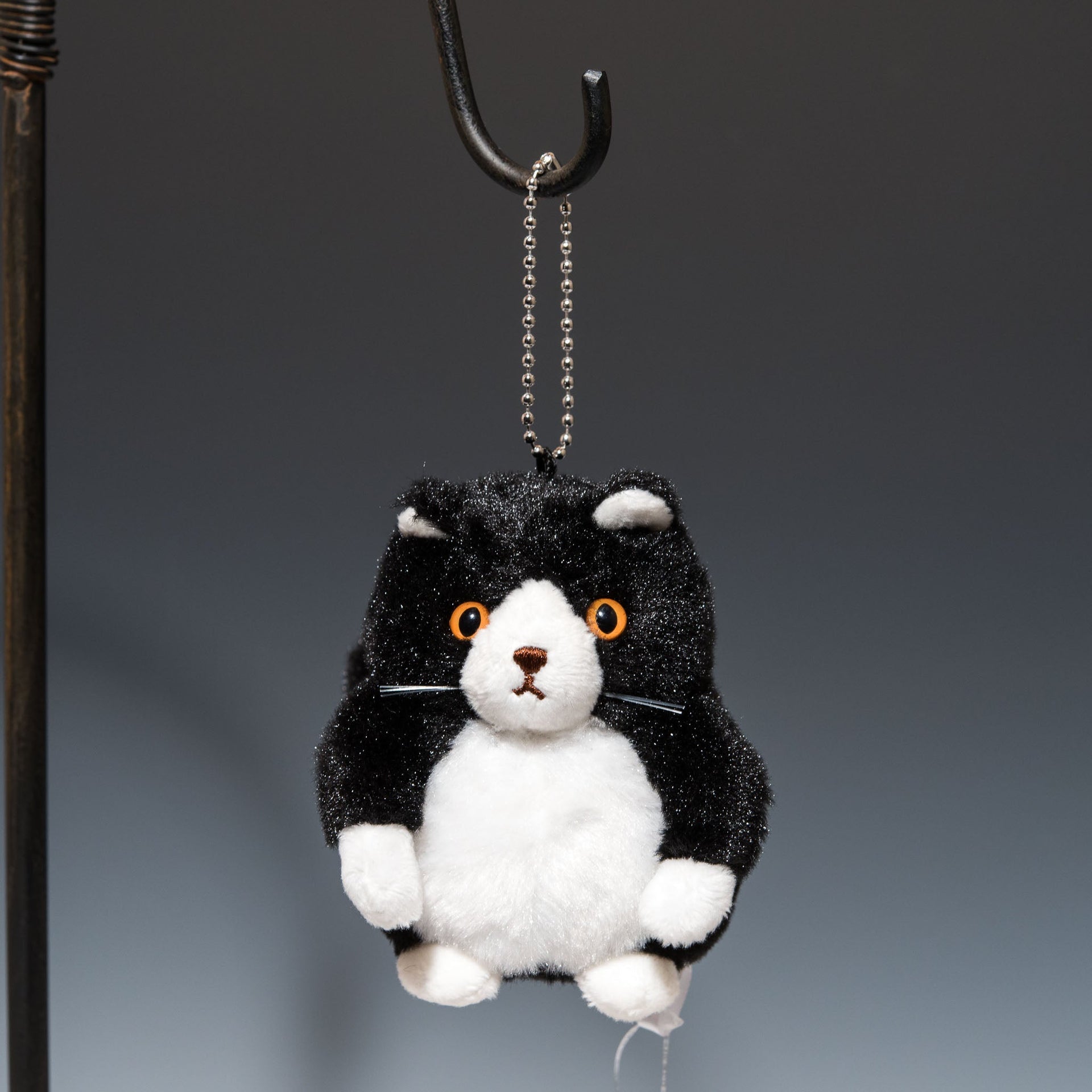 オリエンタルトーイ ぬいぐるみ 黒猫 こてつ ボールチェーン HF-100 