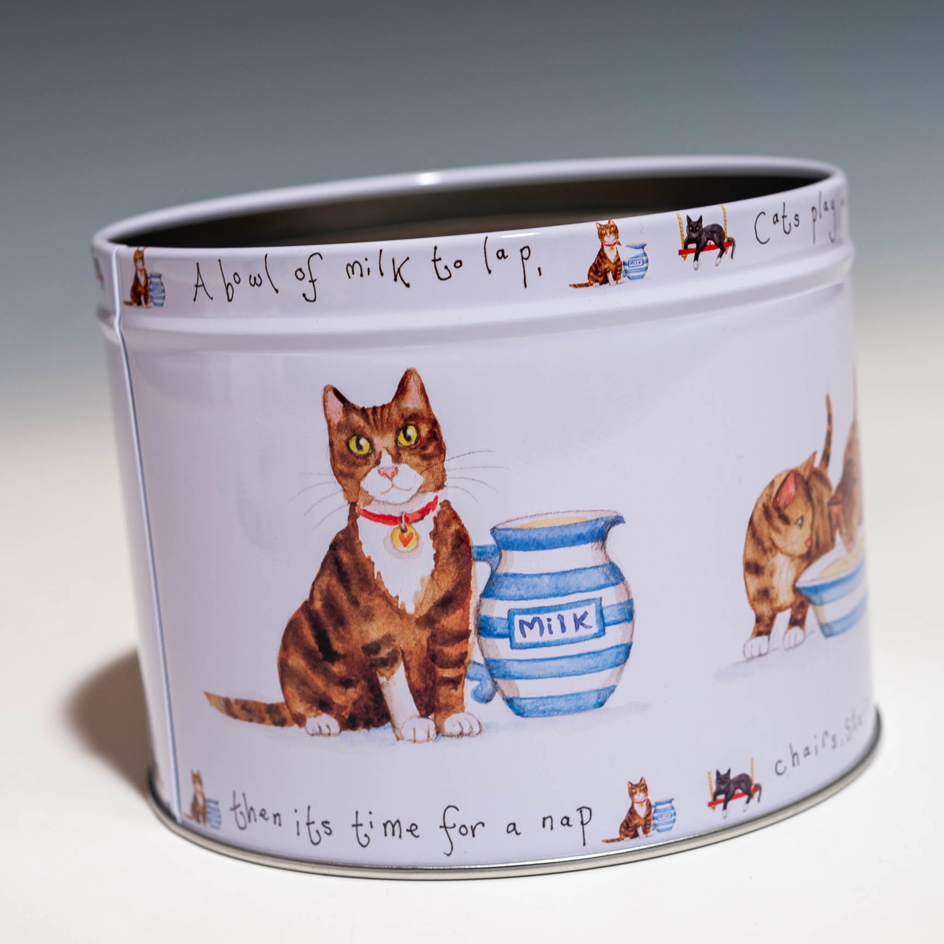 Cat缶入りマグカップ ブランコの缶のネコ