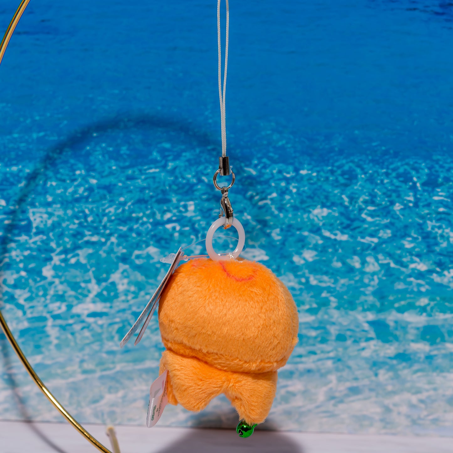 たけのこ TAKENOKO ぬいぐるみ マリンぶるぶるマスコット クラゲ オレンジの後ろ