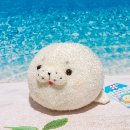 内藤デザイン研究所 ぬいぐるみ 海中散歩 ころころりうむ (S) アザラシの正面
